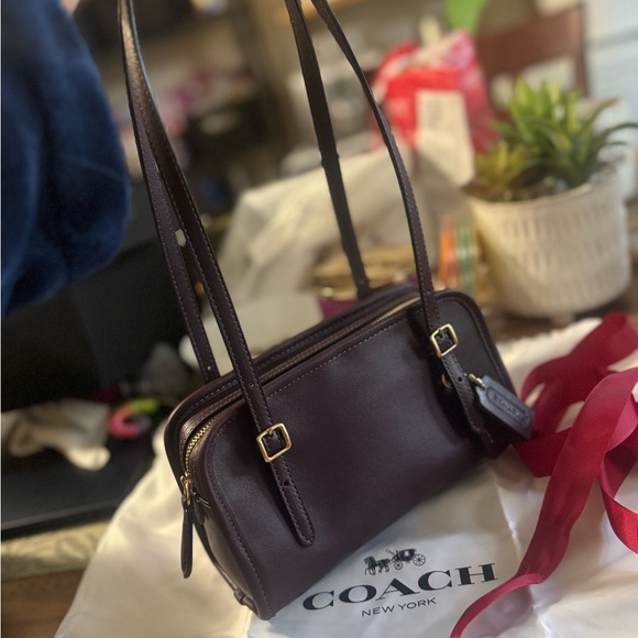Coach Women's Rich Brown Leather Mini Bag - Picture 3 of 6